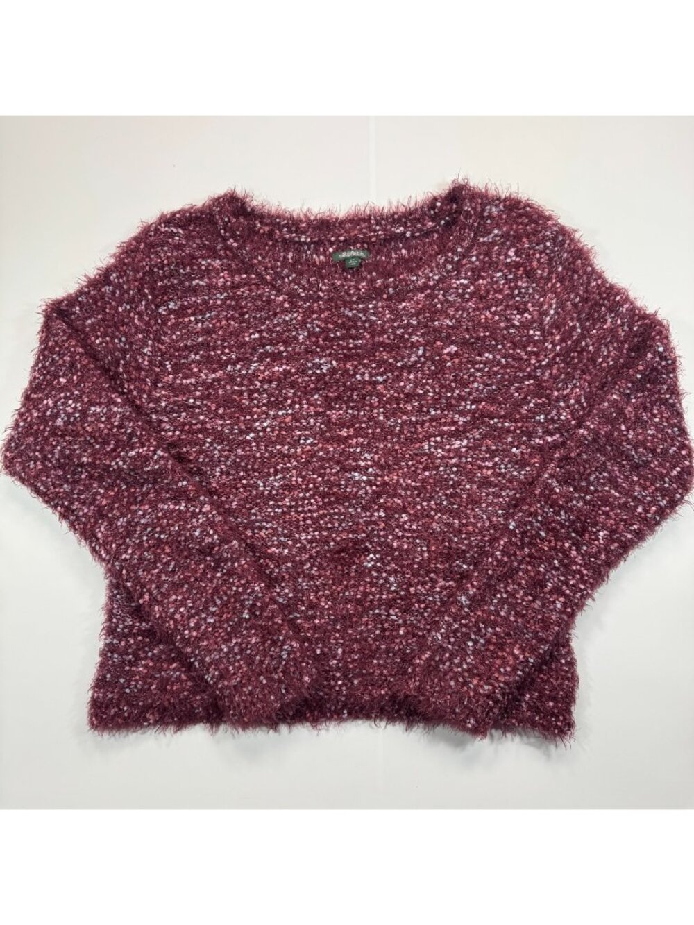 Wild Fable Sweater Women's 2XL Red Polyester Knit Confetti Winter Holiday Cozy